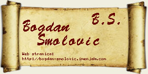 Bogdan Smolović vizit kartica